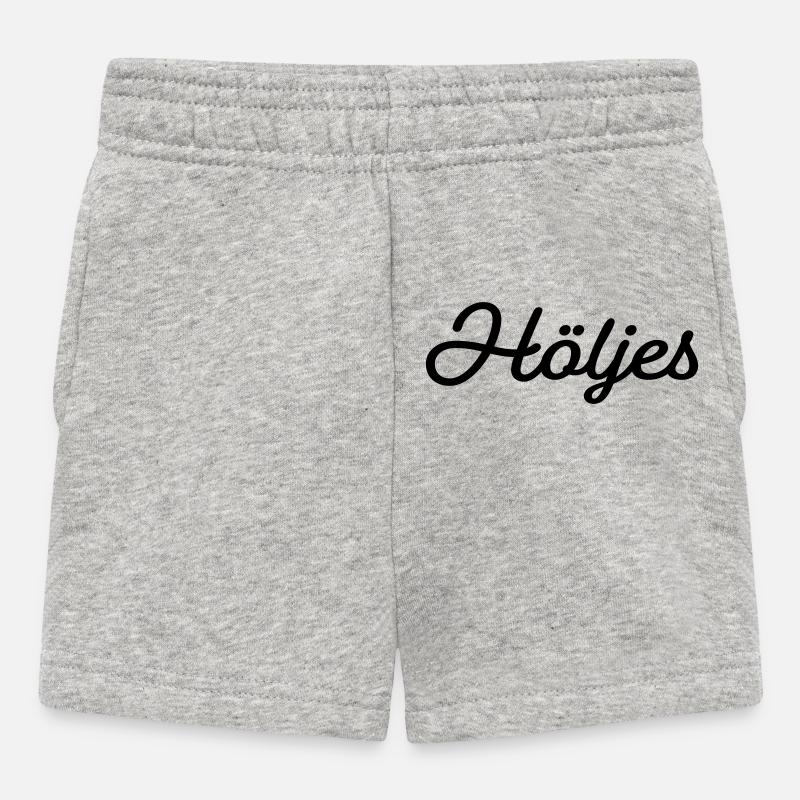 Bezug schwarz - Baby Shorts - Grau meliert