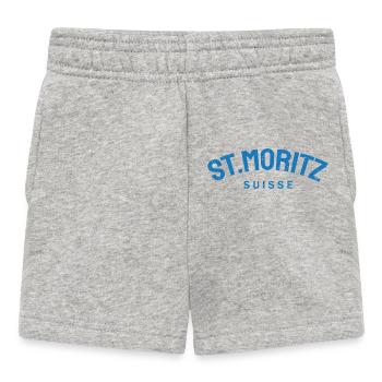 St. Moritz - Suisse - Schweiz - Swiss - Baby Shorts - Grau meliert - Vorne