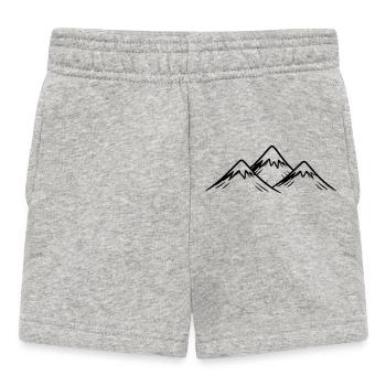 Berge Alpen - Baby Shorts - Grau meliert - Vorne