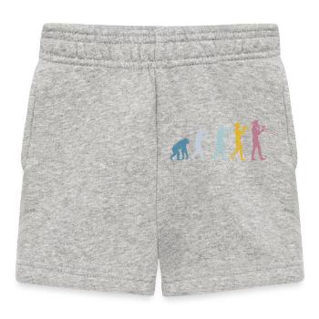 Posaunenentwicklung - Baby Shorts - Grau meliert - Vorne