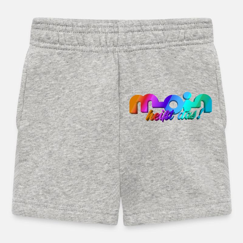 Moin heisst das! - Baby Shorts - Grau meliert