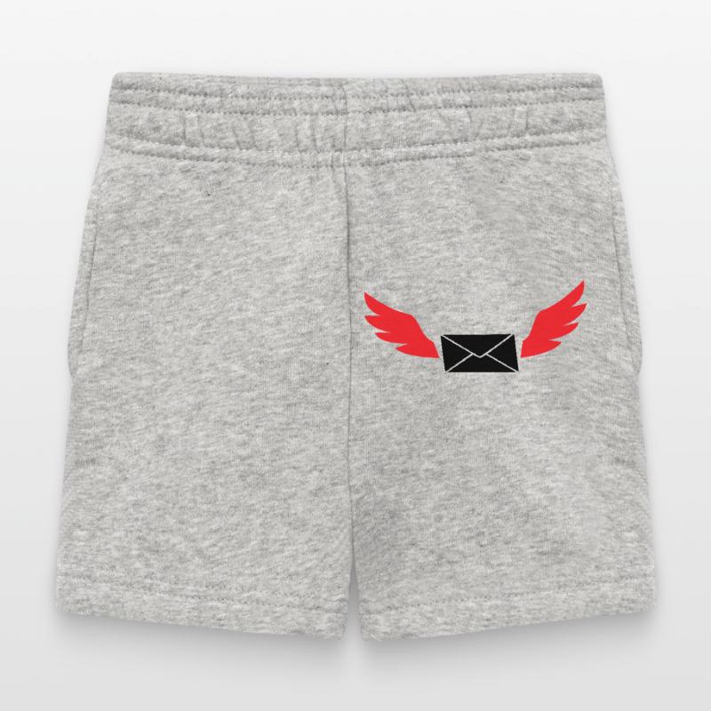 Express Mail Envelope Winged Post Baby Shorts
