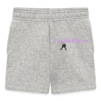 Cachottière Clés et Mystère - Short Bébé - gris chiné - Devant