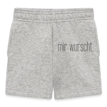 mir wurscht - Baby Shorts - Grau meliert - Vorne