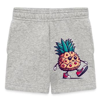 Walking Pineapple - Baby Shorts - heather grey - Front