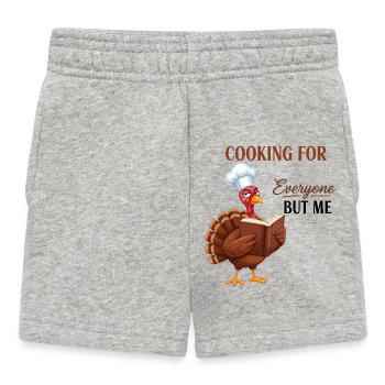 Cooking grouch turkey - Baby Shorts - heather grey - Front