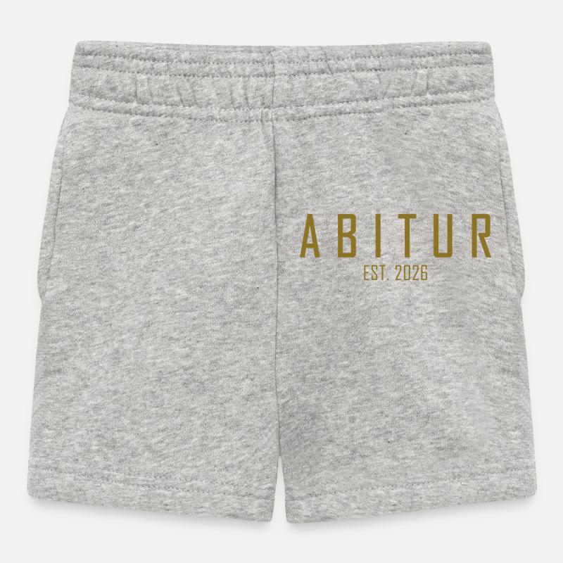 Abitur 2026 - Short Bébé - gris chiné
