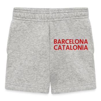 Barcelona – Catalonia Lyric Design - Baby Shorts - heather grey - Front
