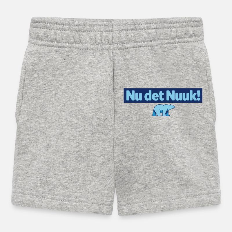 Nu det Nuuk Polar Bear - Short Bébé - gris chiné