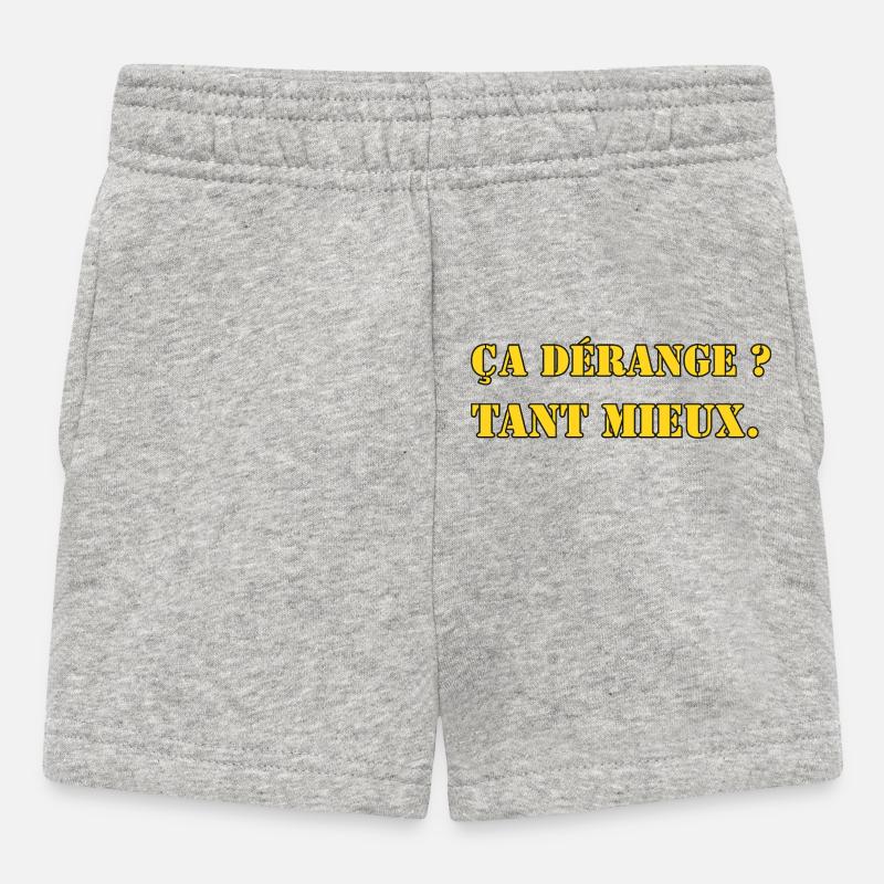 ÇA DÉRANGE ? TANT MIEUX. - Short Bébé - gris chiné