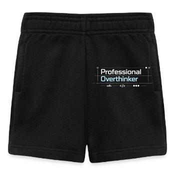 Professional OVERTHINKER tech - Baby Shorts - Schwarz - Vorne