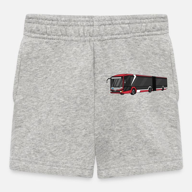 Bus - Short Bébé - gris chiné