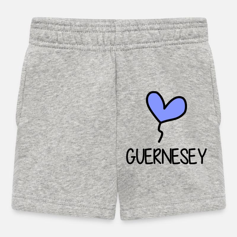 GUERNESEY. ROYAUME-UNI. ANGLETERRE - Short Bébé - gris chiné