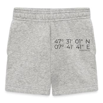 Koordinaten Pratteln Schweiz - Baby Shorts - Grau meliert - Vorne