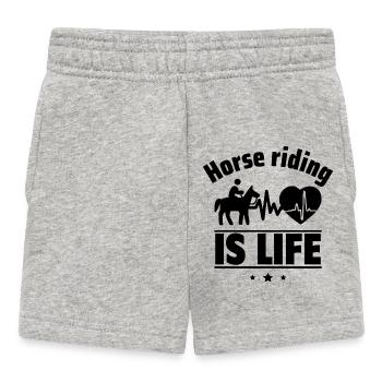 Rouler, c’est la vie - Short Bébé - gris chiné - Devant