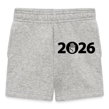 Stop, Hello, Attention 2026 - Baby Shorts - heather grey - Front