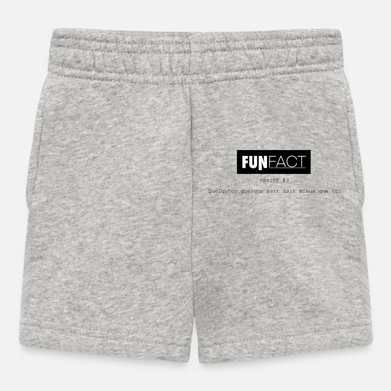FUNFact_-3 - Short Bébé - gris chiné
