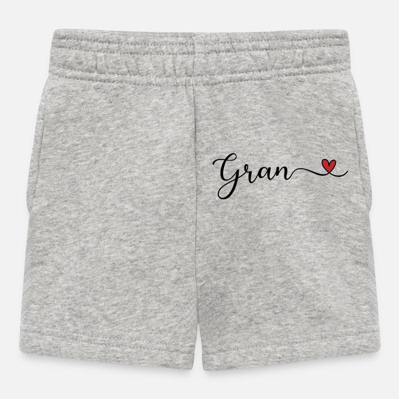 Gran - Baby Shorts - heather grey