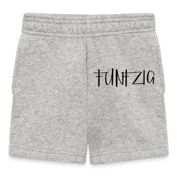 50 fünfzig Geburtstag Geschenk Zahl - Baby Shorts - Grau meliert - Vorne