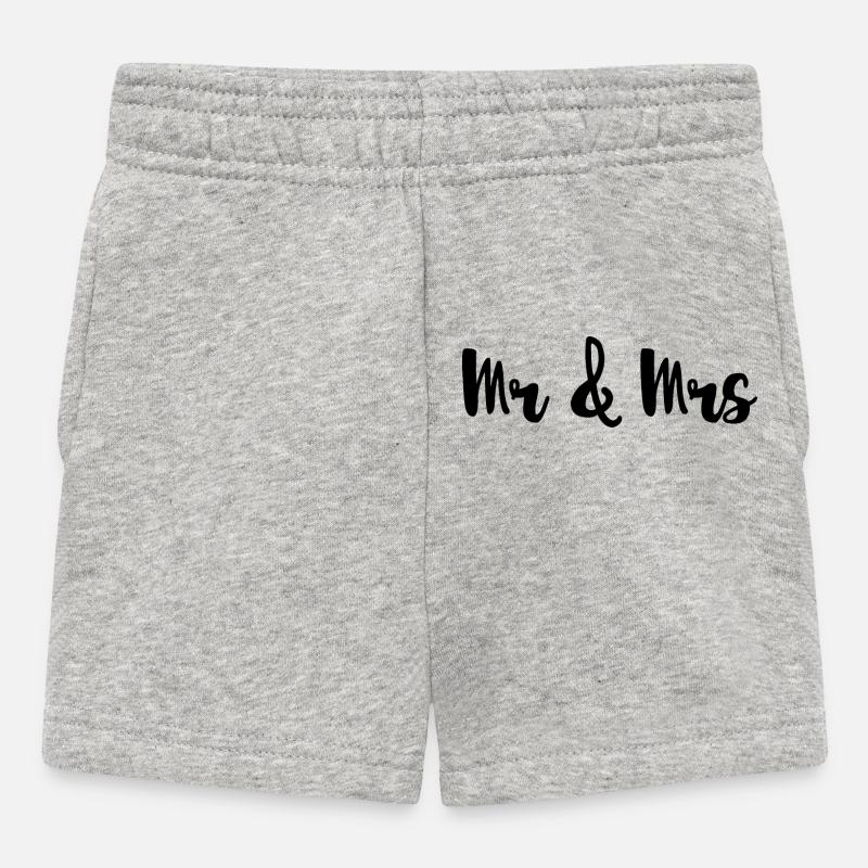 Mr & Mrs Design pour les mariages - Short Bébé - gris chiné