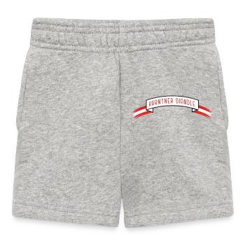 Kärntner Diandle, Banderole mit Austria Flagge - Baby Shorts - Grau meliert - Vorne