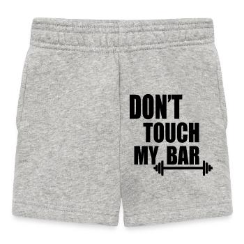dont touch my bar - Baby Shorts - heather grey - Front