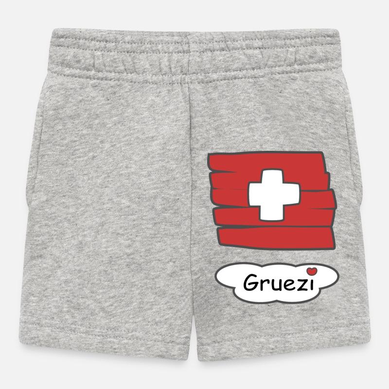 Formules de politesse - Short Bébé - gris chiné