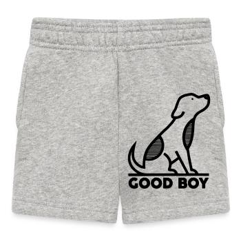 good boy - Baby Shorts - heather grey - Front