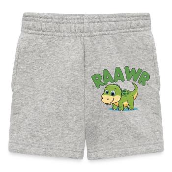 Bébé Dino - Short Bébé - gris chiné - Devant