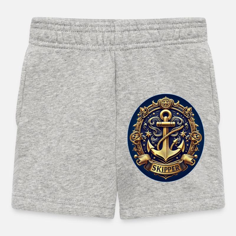 Skipper Logo - Short Bébé - gris chiné