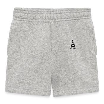 Christmas tree - Baby Shorts - heather grey - Front