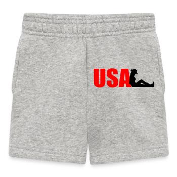 États-Unis - Short Bébé - gris chiné - Devant