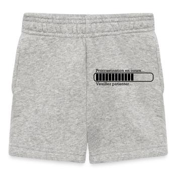 Procrastination in progress ... - Baby Shorts - heather grey - Front