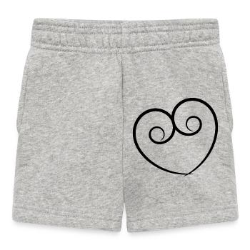 VALENTINSTAG. Junggesellinnenabschied. ICH LIEBE DICH. ICH LIEBE DICH. LIEBE - Baby Shorts - Grau meliert - Vorne
