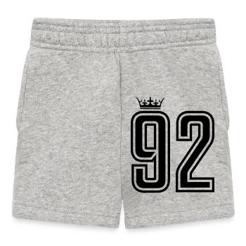 92 Crowns - Baby Shorts - heather grey - Front