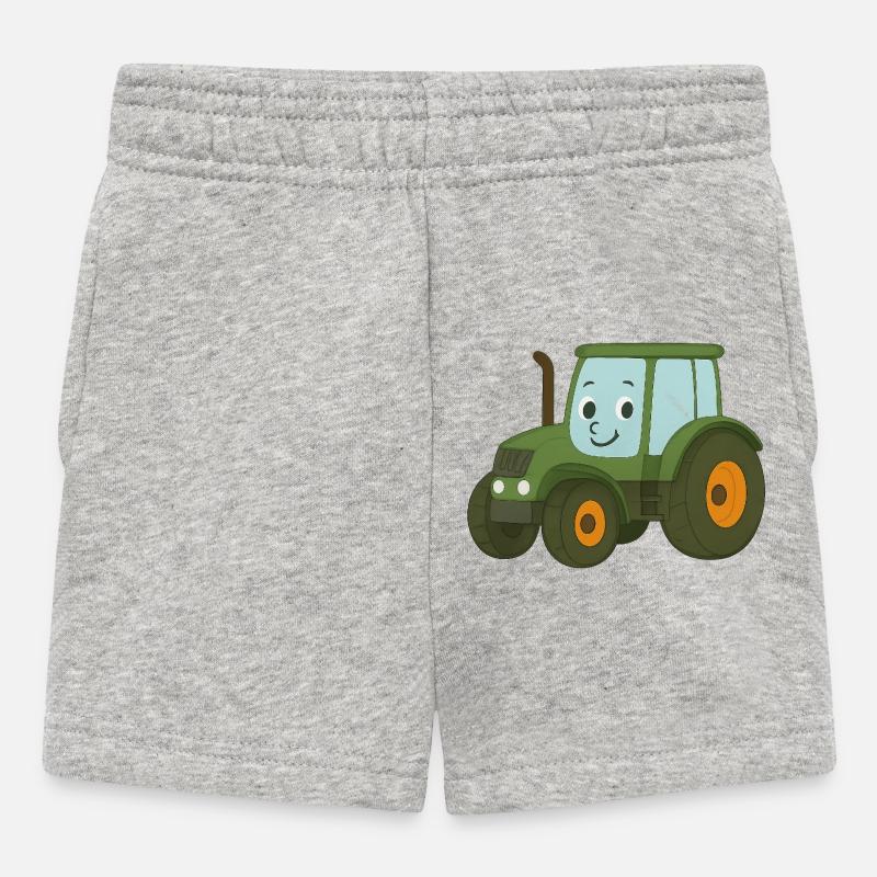 Traktor - Baby Shorts - Grau meliert