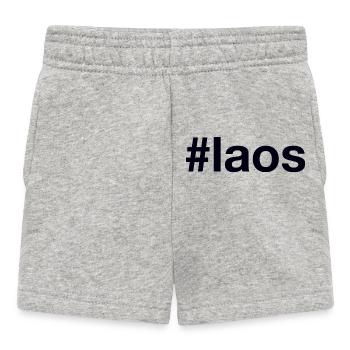 Laos Hashtag - Baby Shorts - heather grey - Front