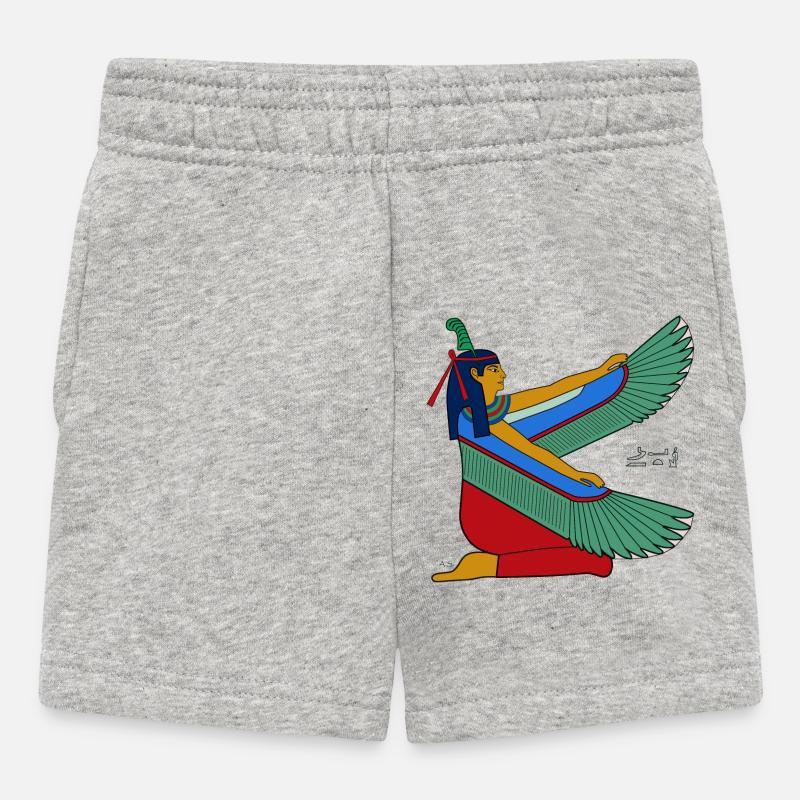 Maat I déesse égyptienne antique - Short Bébé - gris chiné