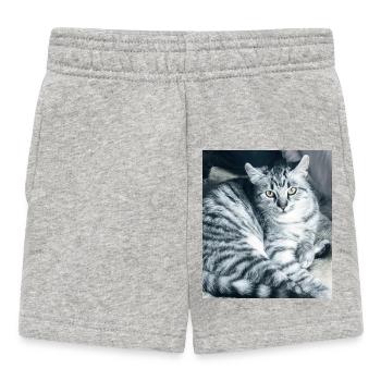 My sweet Cat - Baby Shorts - Grau meliert - Vorne