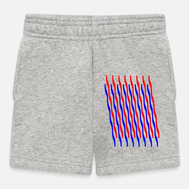 zigzag 2 - Baby Shorts - heather grey