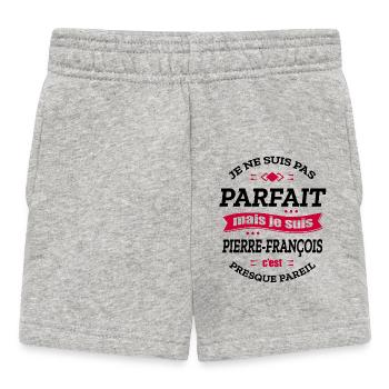 PIERRE-FRANÇOIS PARFAIT - PRENOM PIERRE-FRANÇOIS - Short Bébé - gris chiné - Devant