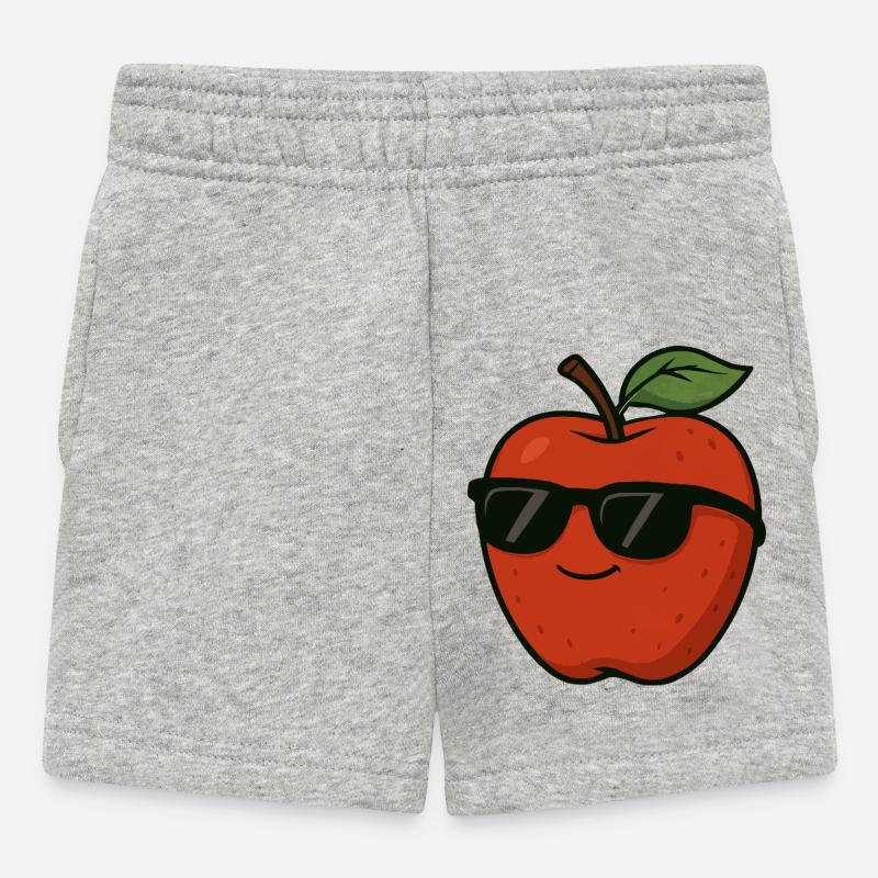Bande dessinée Apple - Short Bébé - gris chiné