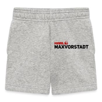 Karl Maxvorstadt Retro Wortspiel - Baby Shorts - Grau meliert - Vorne