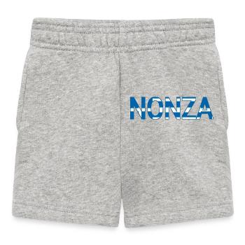 Nonza Grèce Texte - Short Bébé - gris chiné - Devant