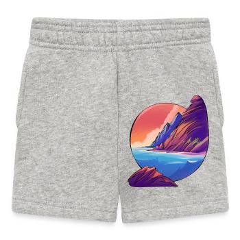 Sunrise Sea Island Holiday - Baby Shorts - heather grey - Front