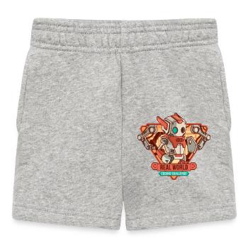 Défi de codage dans le monde réel - Short Bébé - gris chiné - Devant