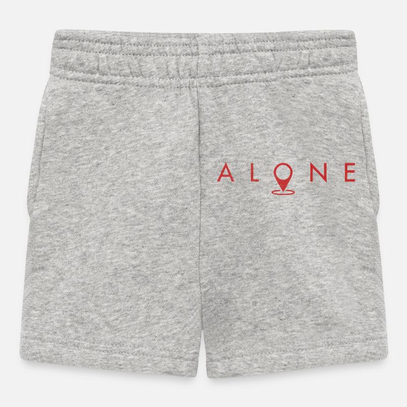 alone - Baby Shorts - heather grey