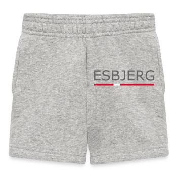 Esbjerg - Denmark Flag - Dänemark - Skandinavien - Baby Shorts - Grau meliert - Vorne