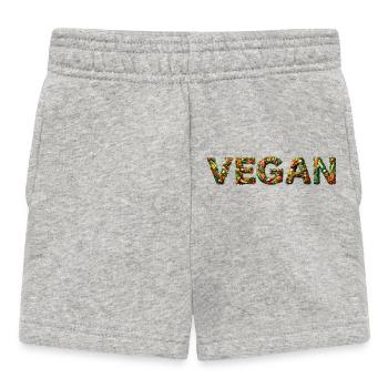 Vegan – Plant Based aus Obst & Gemüse - Baby Shorts - Grau meliert - Vorne