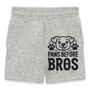 Pattes avant les frères - Short Bébé - gris chiné - Devant